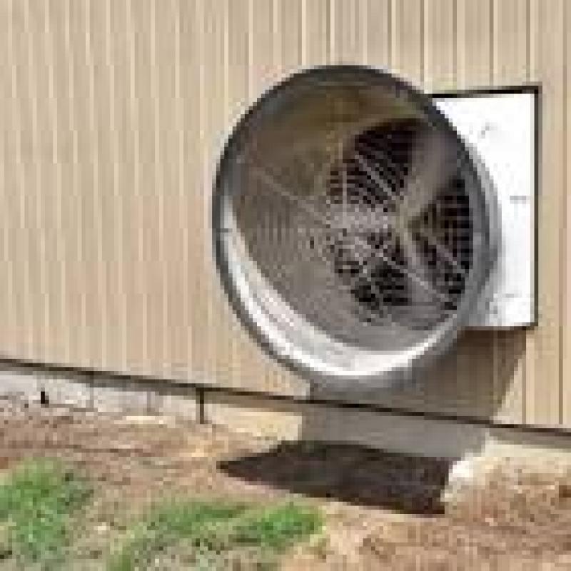 انواع هواکش مرغداری و فرمول محاسبه ظرفیت هواکش مرغداری