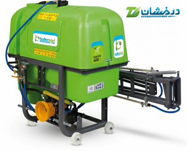 سمپاش درخشان 600 لیتری بابوم 10، 12 متر