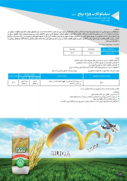 کود سیلیکوکارب بارافشان ویژه برنج