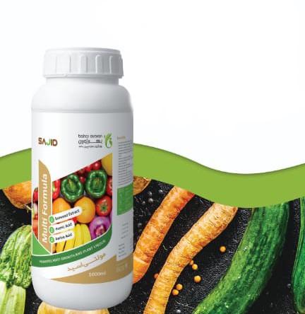 کود مولتی فرمول حاوی جلبک دریایی، اسید آمینه و هیومیک اسید