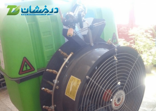 سمپاش درخشان 600 لیتری توربینی اتومایزر باغی فن گرد