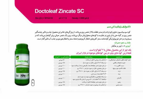 کود دکتو لیف زینکیت