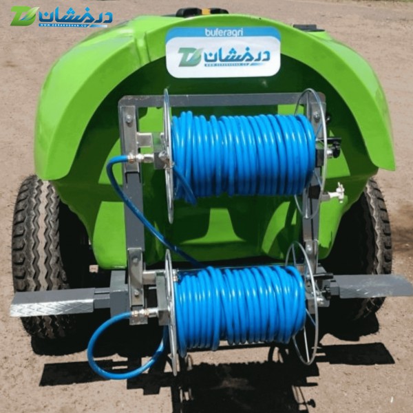 سمپاش درخشان 2000 لیتری باغی با شلنگ و لانس