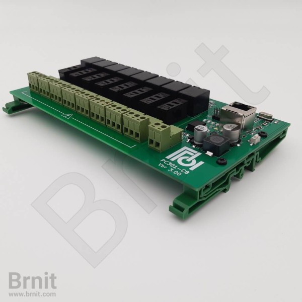 دستگاه رله برد تحت شبکه 8 پورت