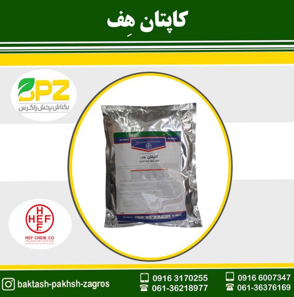 سم قارچکش کاپتان هف