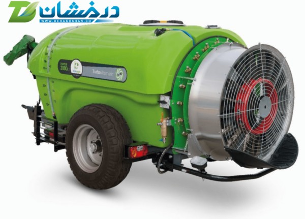 سمپاش درخشان 2000 لیتری باغی توربینی اتومایزر فن گرد