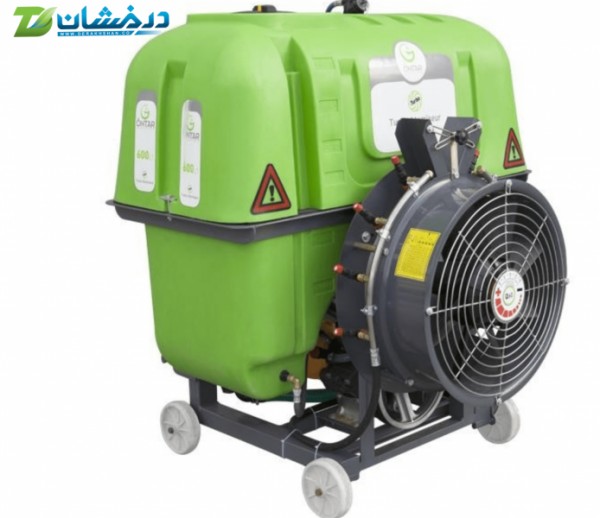 سمپاش درخشان 600 لیتری توربینی اتومایزر باغی فن گرد
