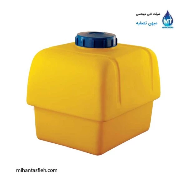 مخزن سمپاش 100 لیتری دو طبقه زرد مجتمع پلاستیک طبرستان