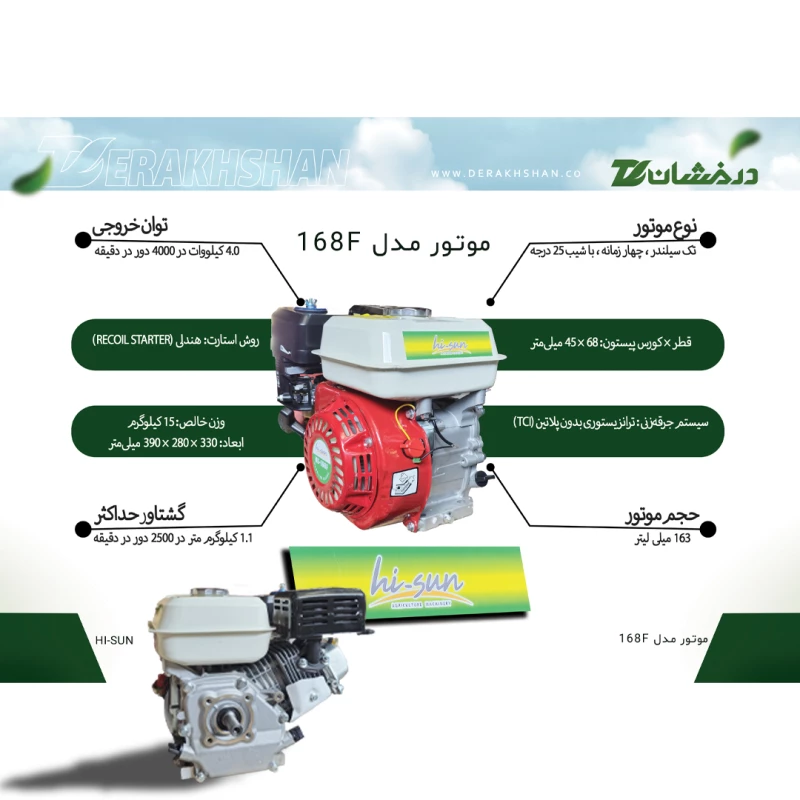 موتور مدل 168F