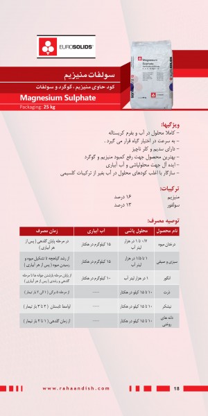 کود سولفات منیزیم یوروسالیدز