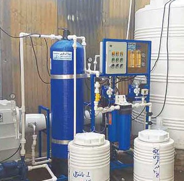 دستگاه تصفیه آب صنعتی 50 متر مکعب