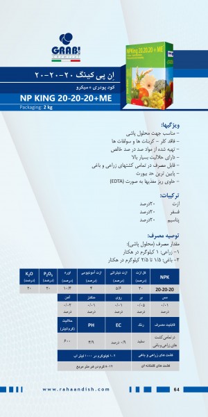 کود ان پی کینگ 20-20-20